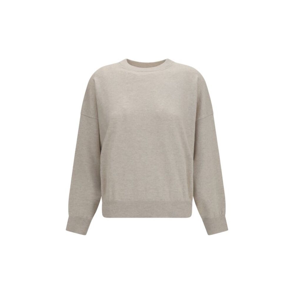 Brunello Cucinelli Women Cashmere Sweater With Monili Chain